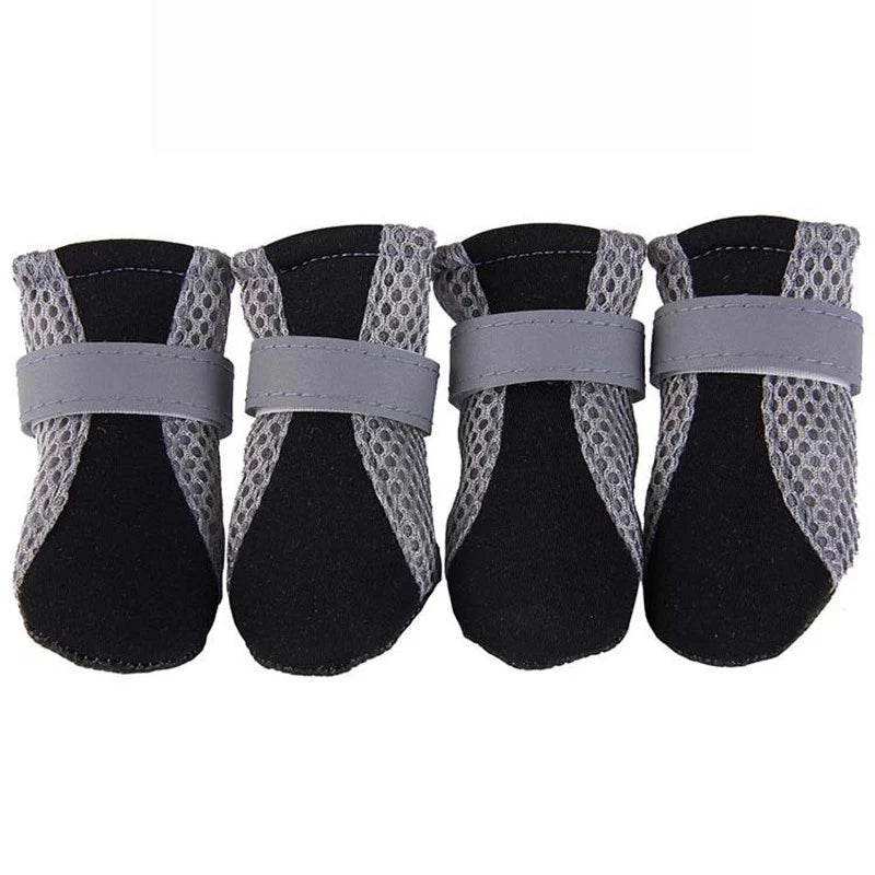 Breathable Waterproof Dog Shoes — Anti-Slip Outdoor Walking Boots for Small Dogs