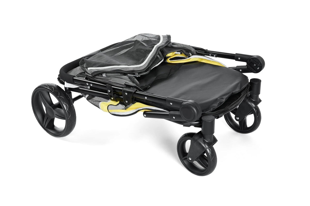 Large Dog Stroller — Foldable 4-Wheel Pet Carrier for Travel & Adventures