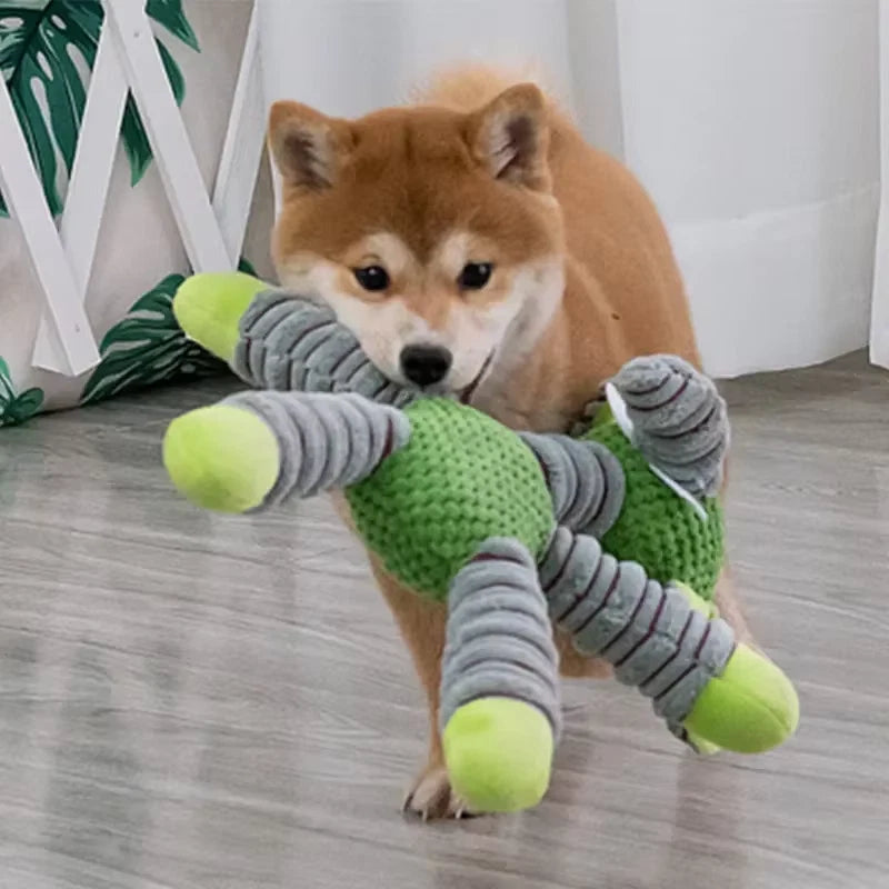 Large Squeaky Plush Dog Toy – Interactive Chew, Fetch & Dental Play Toy