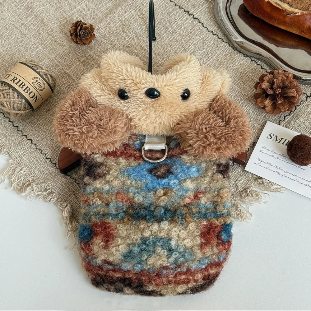 Teddy Bear Cuddles — Cosy Plush Winter Coat for Small Dogs, Puppies & Cats
