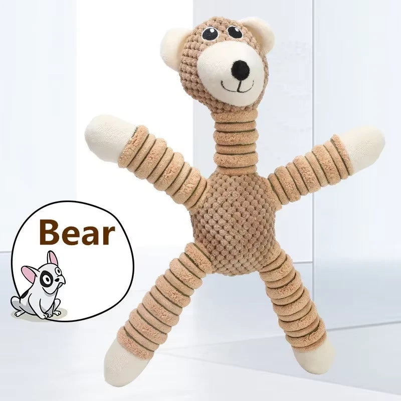 Large Squeaky Plush Dog Toy – Interactive Chew, Fetch & Dental Play Toy