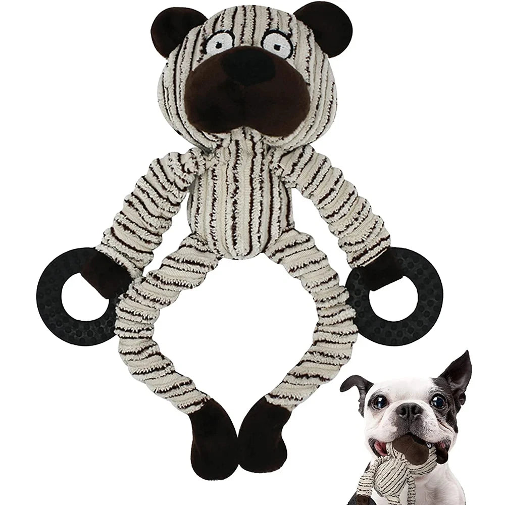 Squeaky Plush Dog Toy – Fun Interactive Puppy Toy