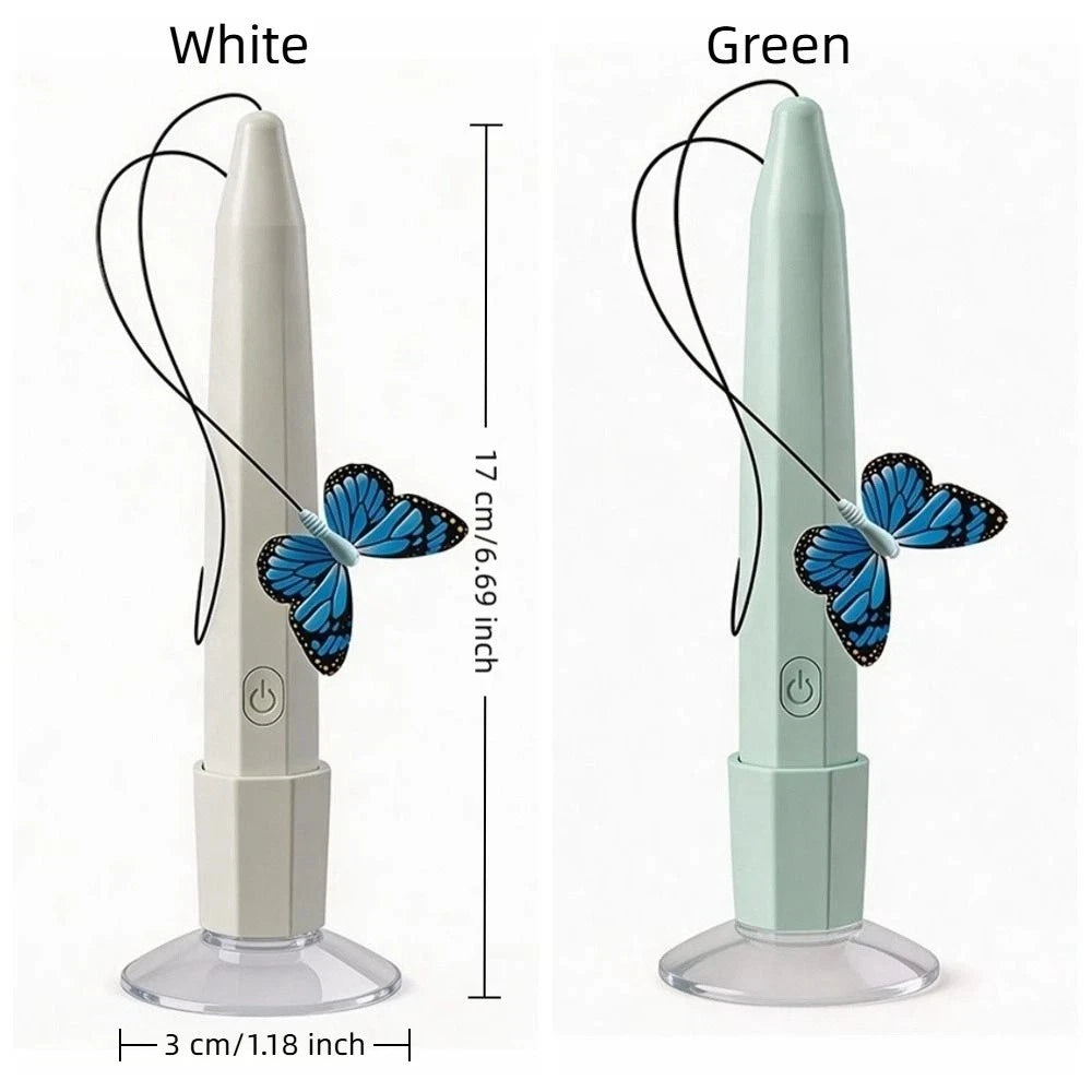 360° Automatic Cat Teaser — Rotating Electric Butterfly Toy for Indoor Play