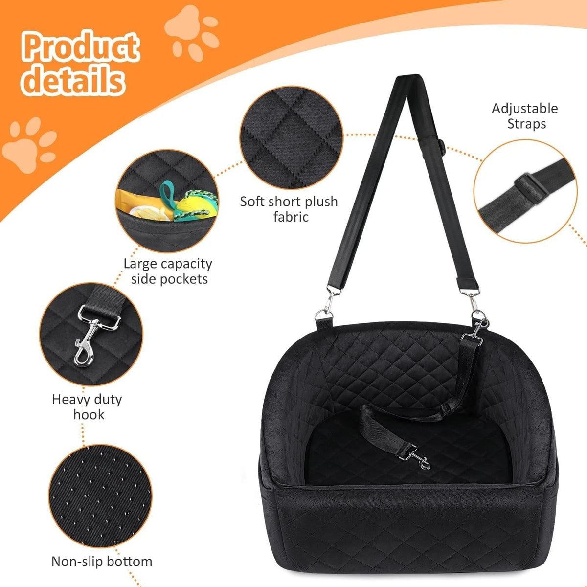 Cosy Dog Car Seat — Secure Booster Seat for Small & Medium Dogs