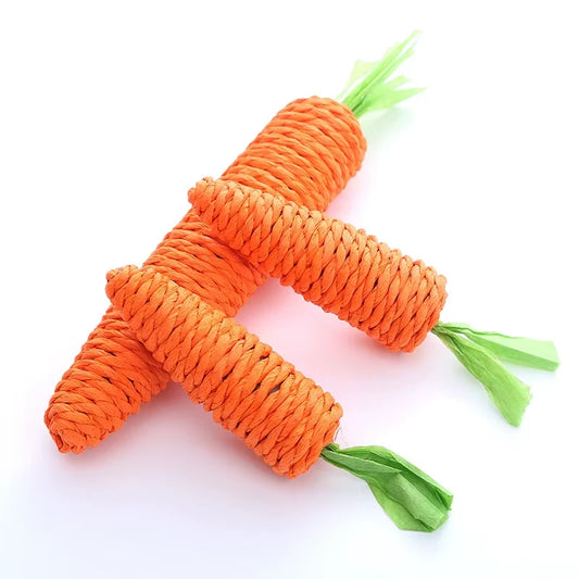 Carrot Cat Toy — Chew, Scratcher & Dental Toy with Built-In Ringer
