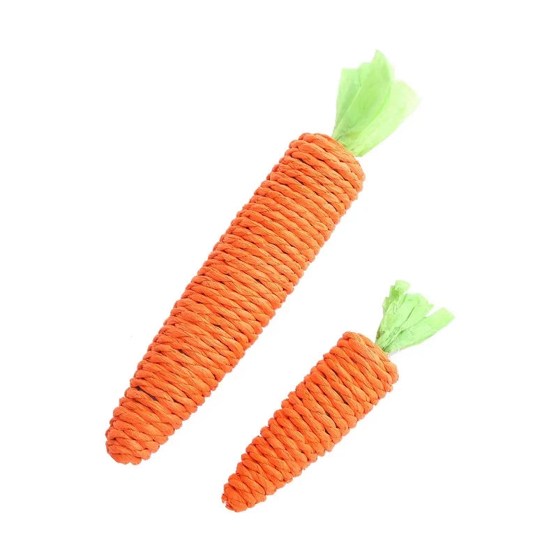 Carrot Cat Toy — Chew, Scratcher & Dental Toy with Built-In Ringer