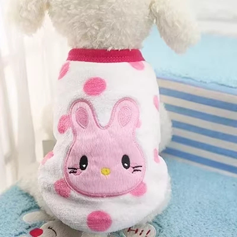 Warm & Wonderful — Adorable Cartoon Fleece Sweater for Small Dogs & Cats