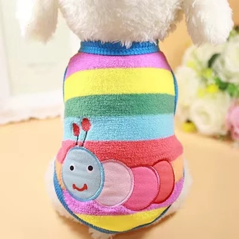 Warm & Wonderful — Adorable Cartoon Fleece Sweater for Small Dogs & Cats