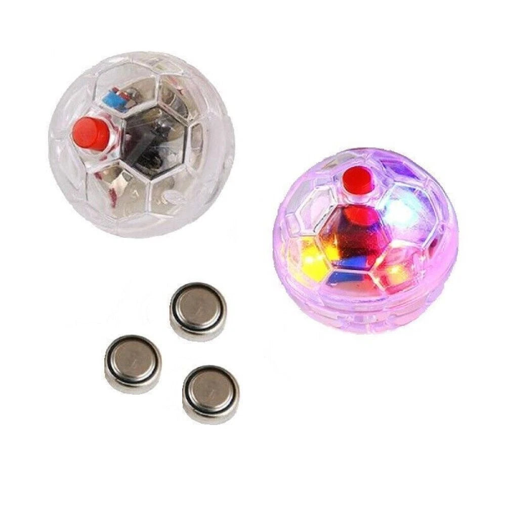 LED Light-Up Cat Balls — Motion Activated Interactive Toy for Cats & Kittens