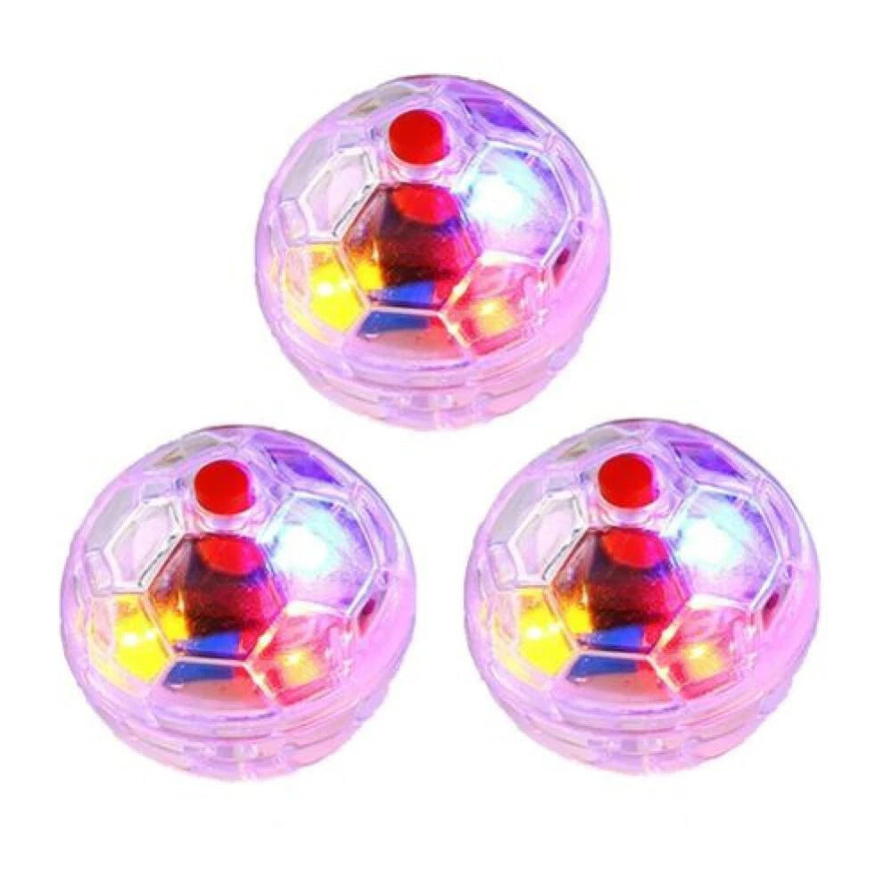 LED Light-Up Cat Balls — Motion Activated Interactive Toy for Cats & Kittens