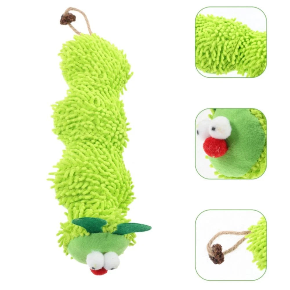 Caterpillar Plush Catnip Toy — Interactive Chew & Play Toy for Cats