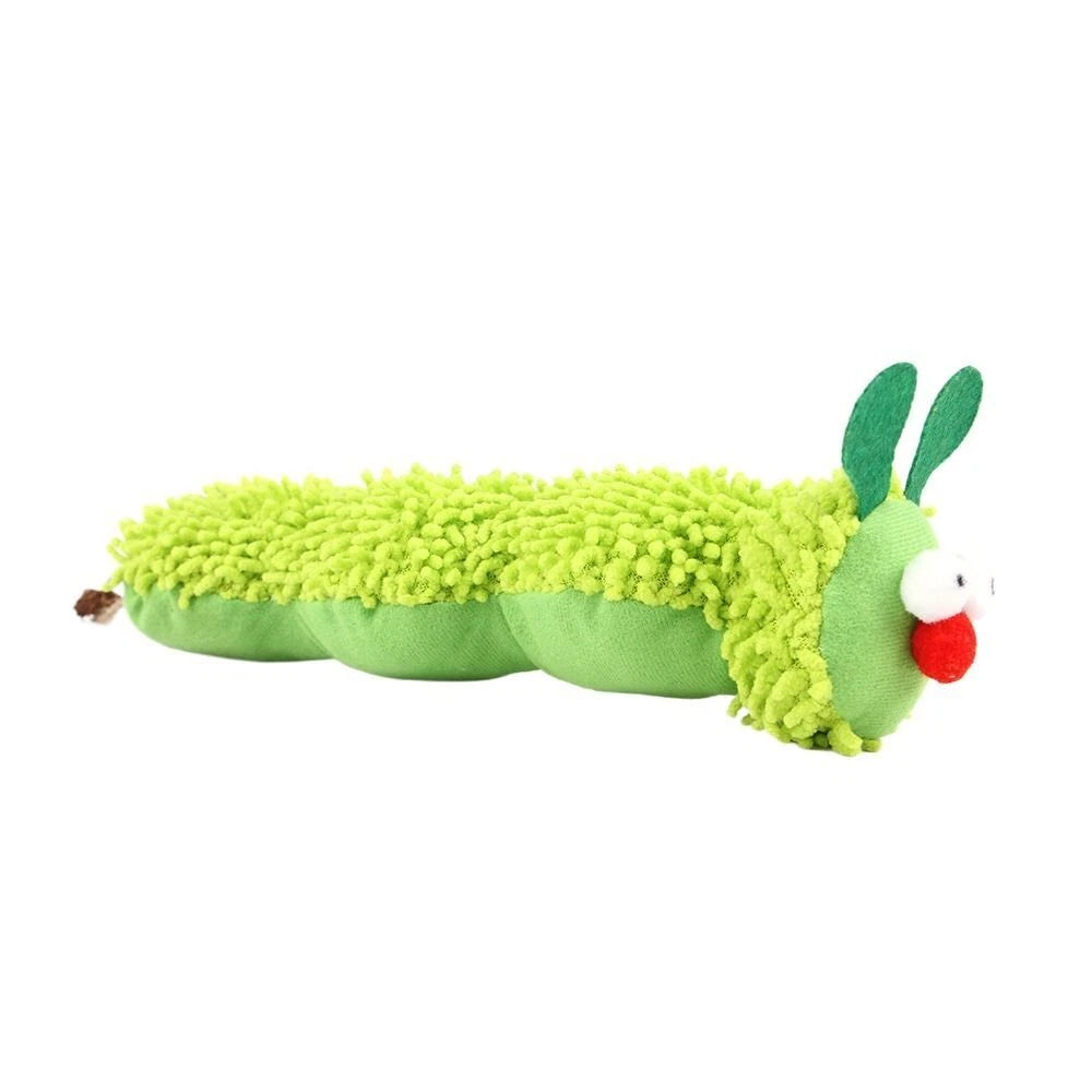 Caterpillar Plush Catnip Toy — Interactive Chew & Play Toy for Cats