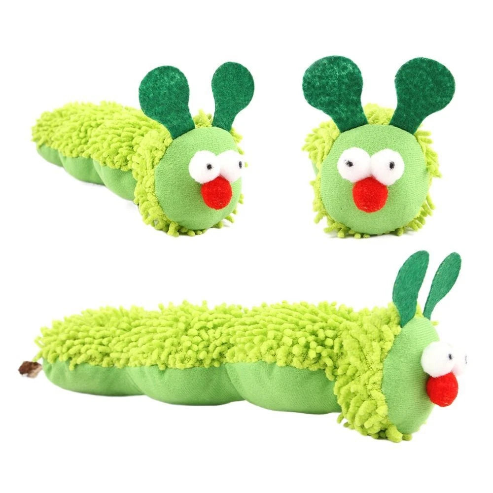 Caterpillar Plush Catnip Toy — Interactive Chew & Play Toy for Cats