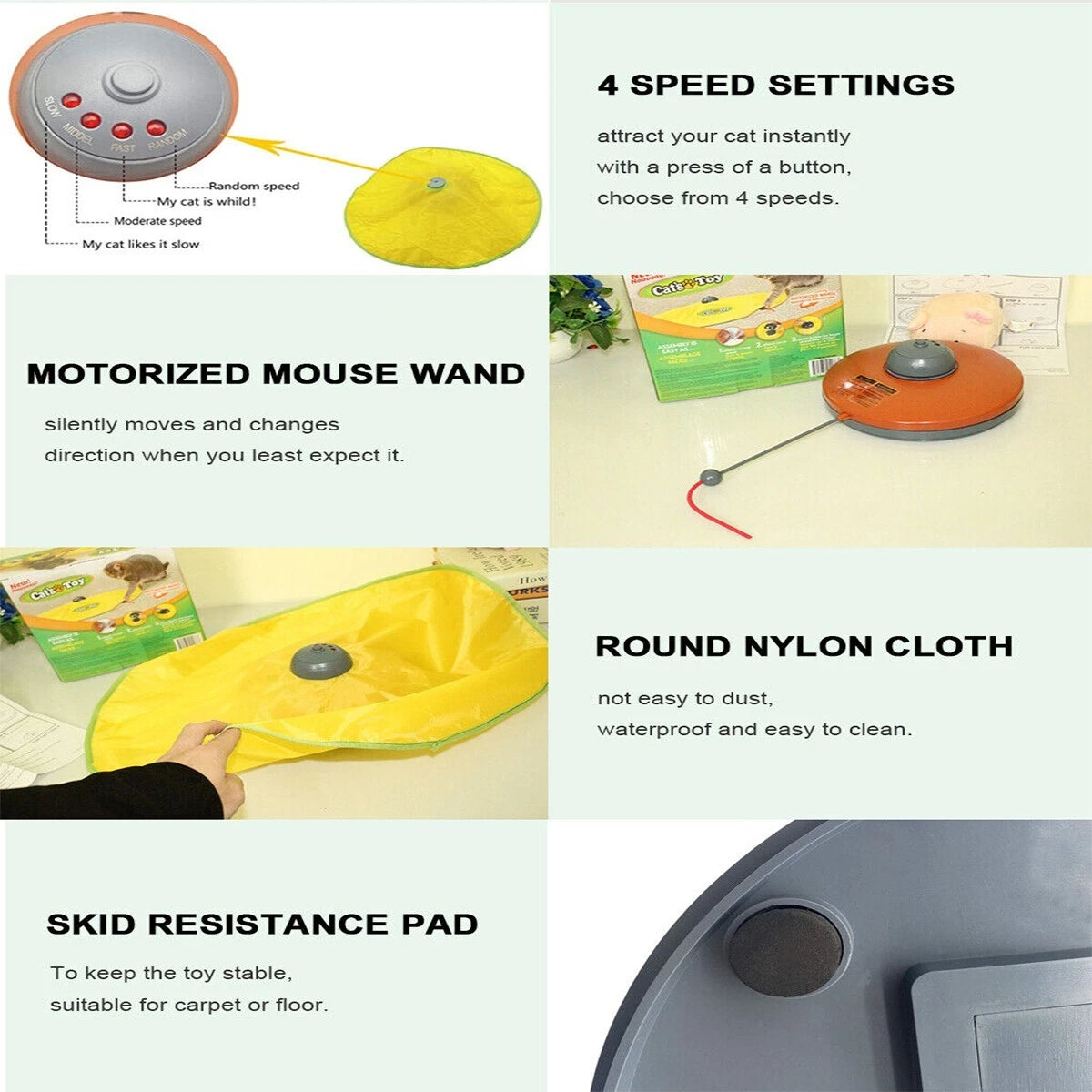 Pounce Time — Interactive Electronic Moving Mouse Chase Toy for Cats