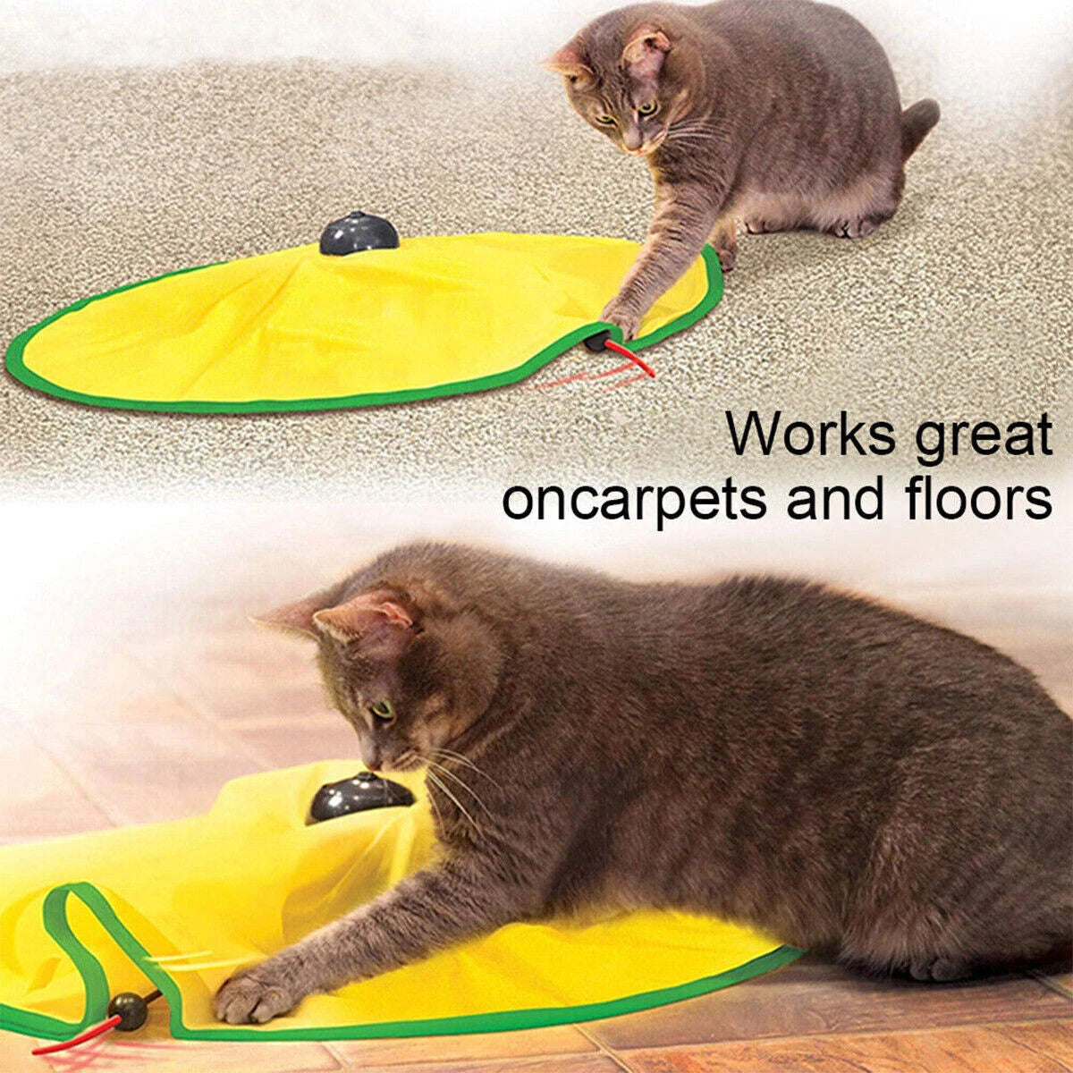Pounce Time — Interactive Electronic Moving Mouse Chase Toy for Cats