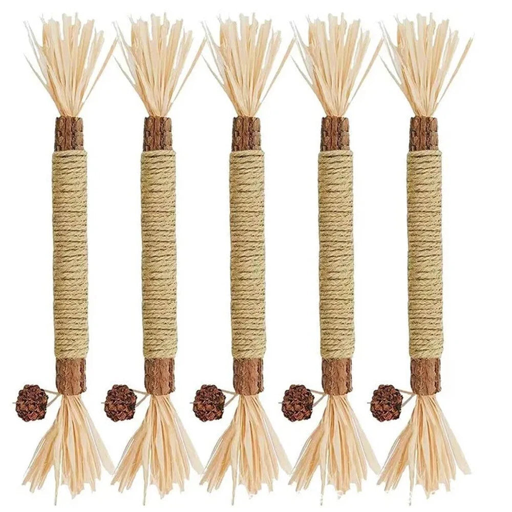 Silvervine Cat Dental Chew Toy — Natural Matatabi Teeth Cleaning Stick