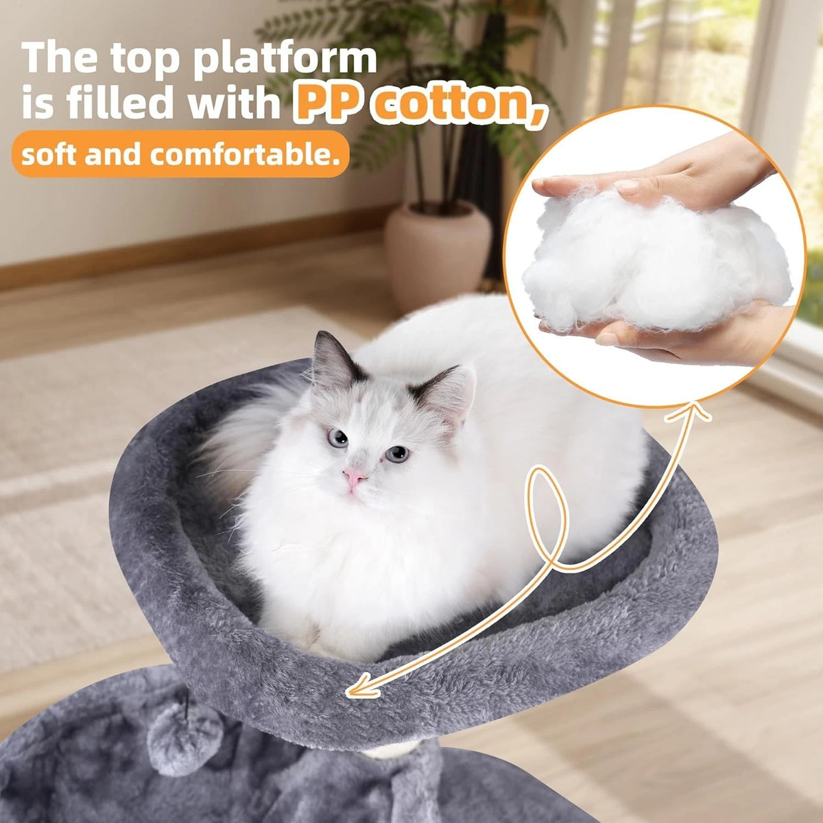 🐱🌳 Climb, Scratch & Snooze — 100cm Multi-Level Cat Tree with Hammock & Cosy Condo