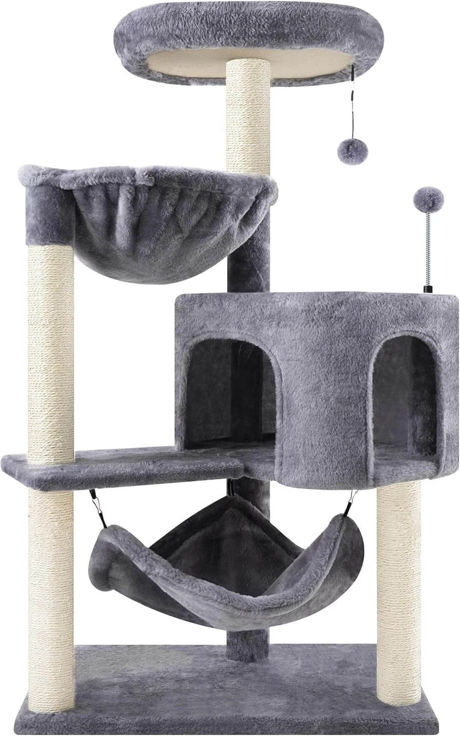 🐱🌳 Climb, Scratch & Snooze — 100cm Multi-Level Cat Tree with Hammock & Cosy Condo