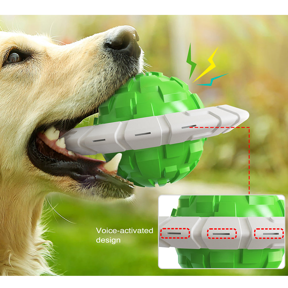 Tough Interactive Dog Chew Toy — Squeaky Fetch & Dental Play Toy