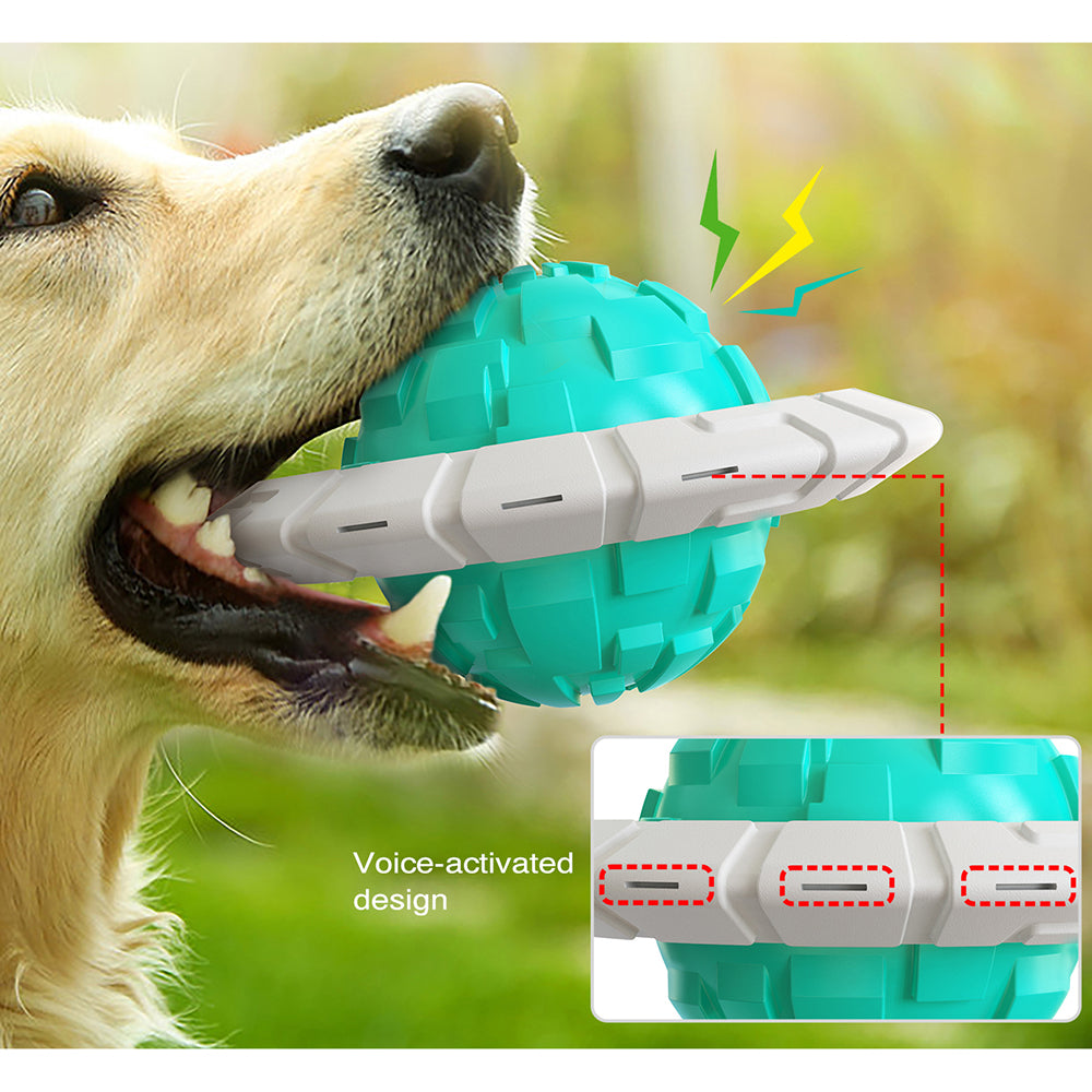 Tough Interactive Dog Chew Toy — Squeaky Fetch & Dental Play Toy