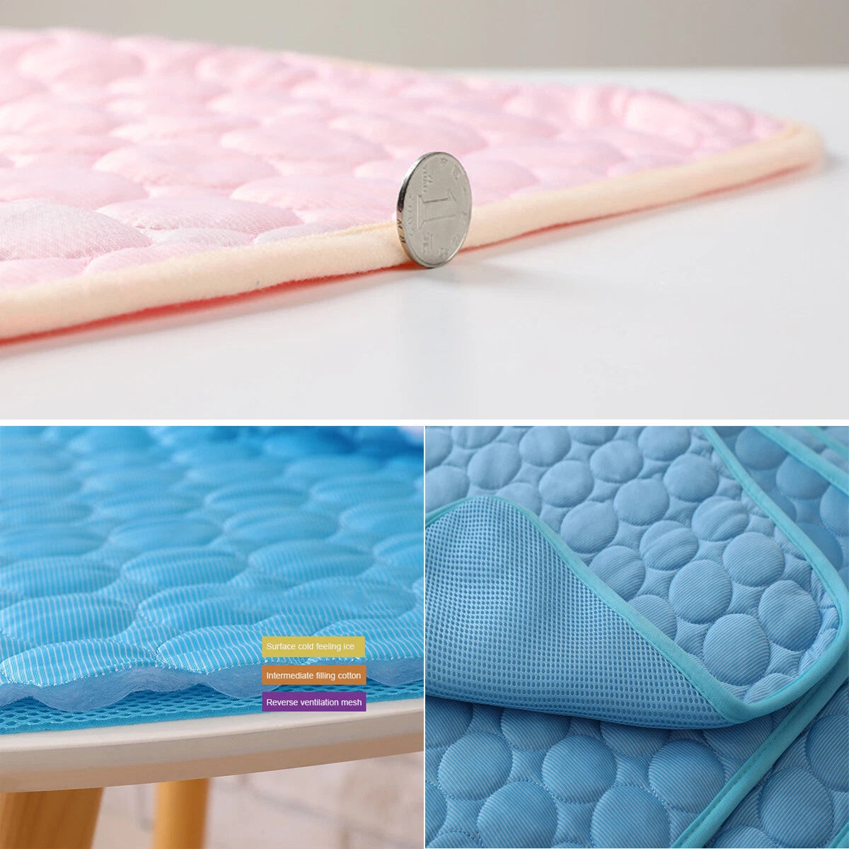 Cooling Pet Mat — Summer Bed Pad for Dogs & Cats