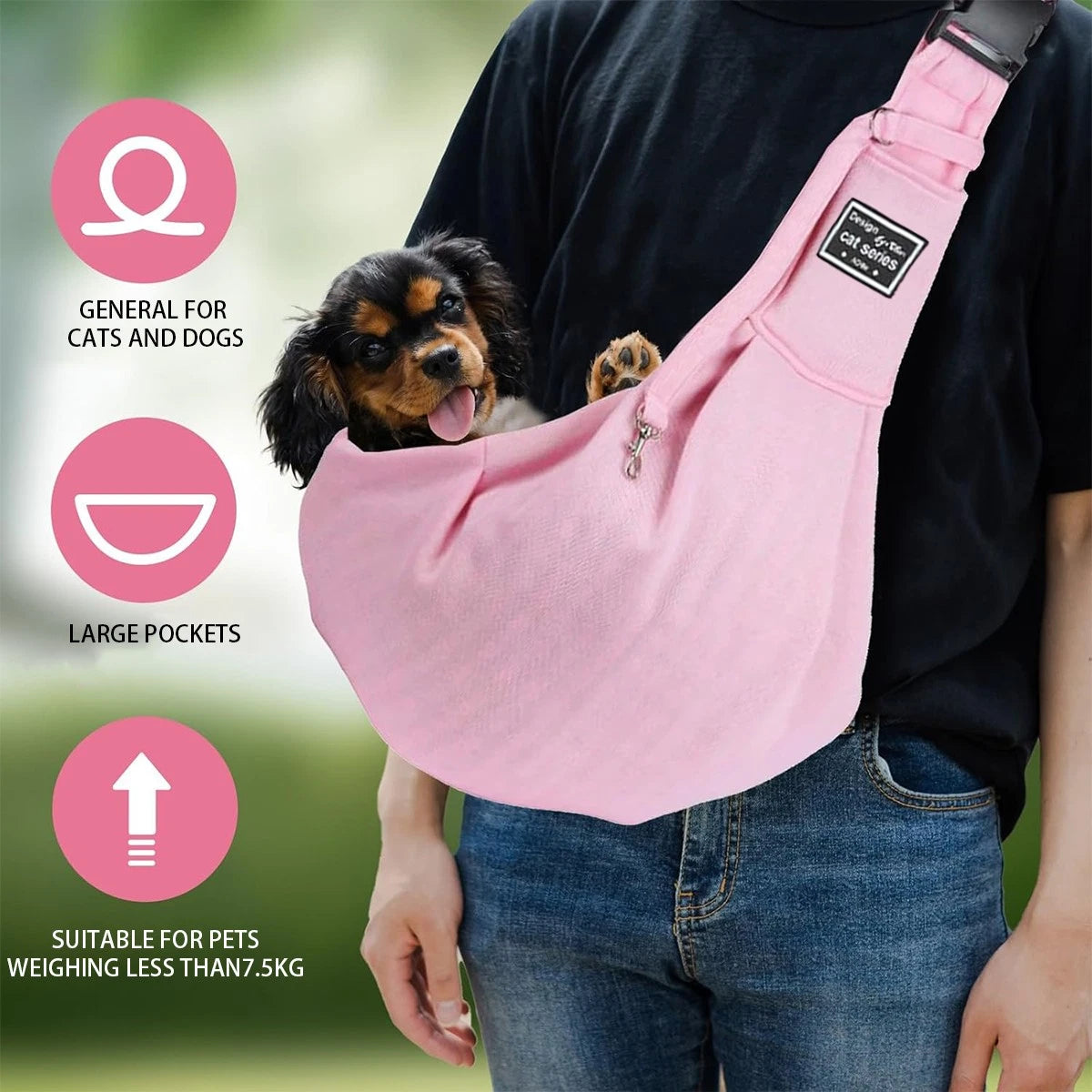 Pet Carrier Bag — Foldable Breathable Sling for Small & Medium Dogs and Cats