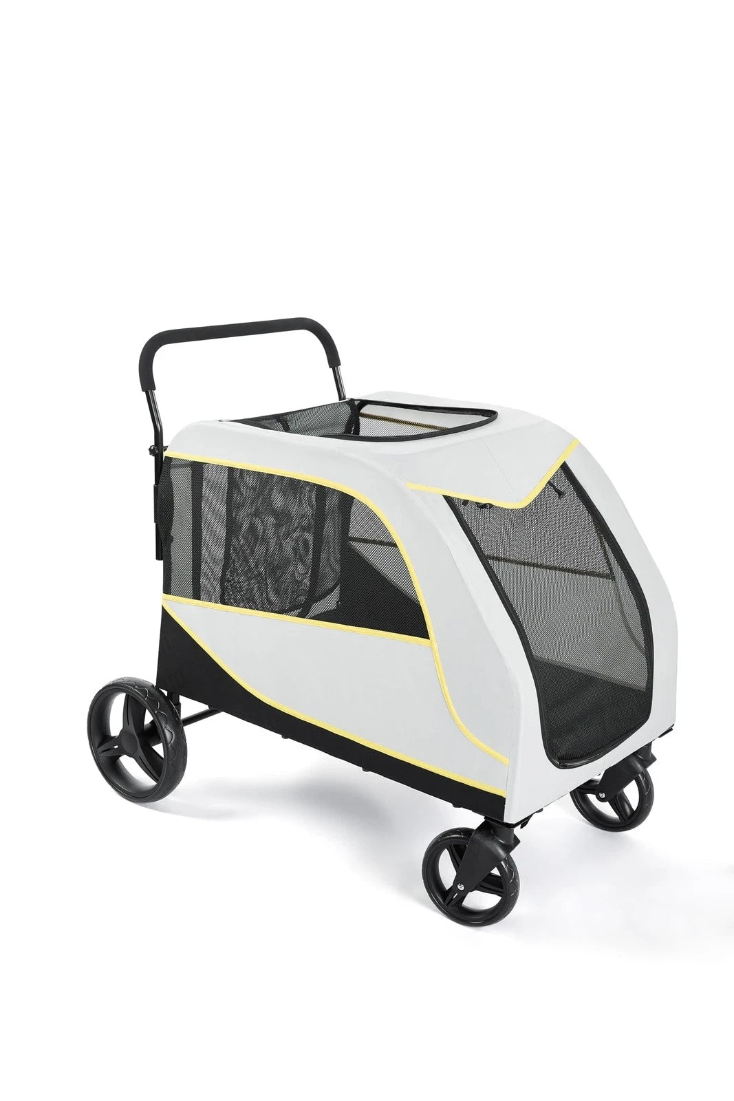 Large Dog Stroller — Foldable 4-Wheel Pet Carrier for Travel & Adventures