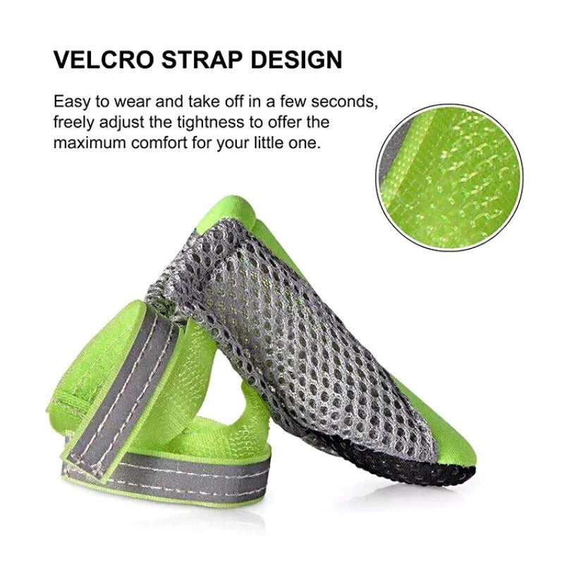 Breathable Waterproof Dog Shoes — Anti-Slip Outdoor Walking Boots for Small Dogs