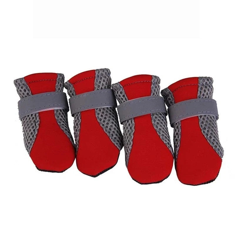 Breathable Waterproof Dog Shoes — Anti-Slip Outdoor Walking Boots for Small Dogs