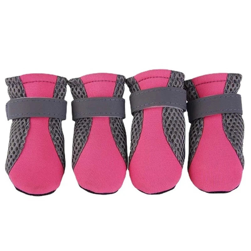 Breathable Waterproof Dog Shoes — Anti-Slip Outdoor Walking Boots for Small Dogs