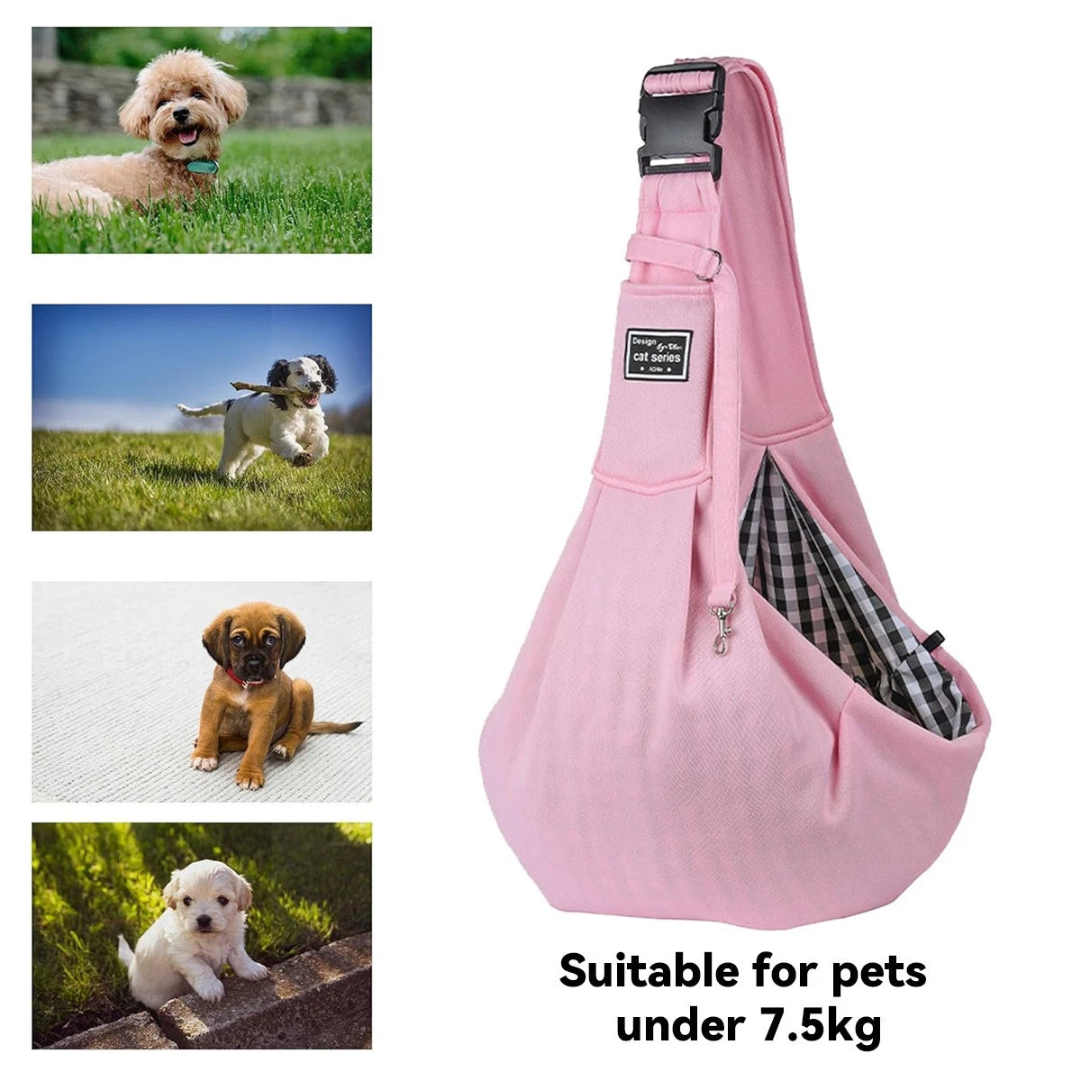 Pet Carrier Bag — Foldable Breathable Sling for Small & Medium Dogs and Cats