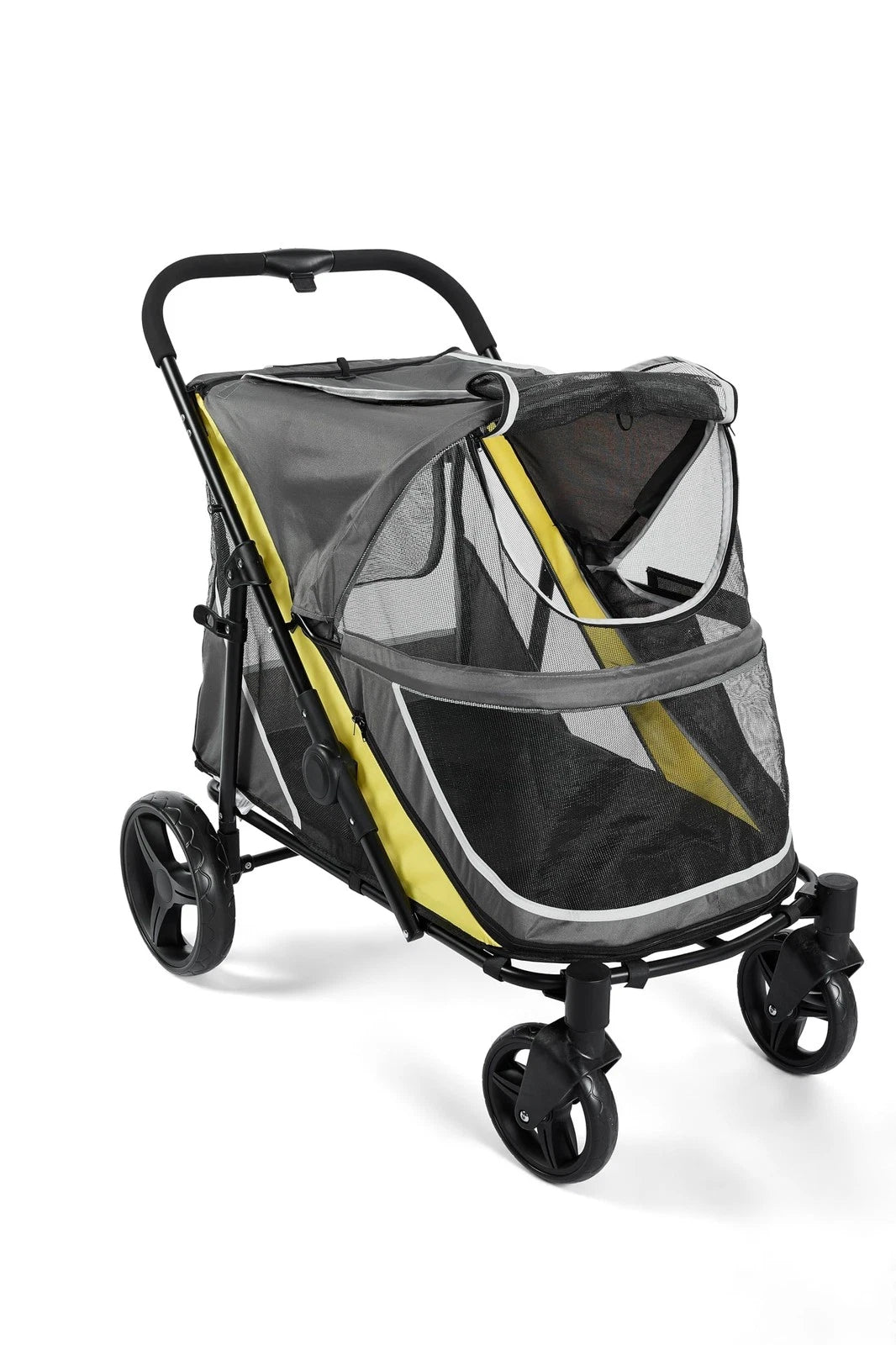 Large Dog Stroller — Foldable 4-Wheel Pet Carrier for Travel & Adventures