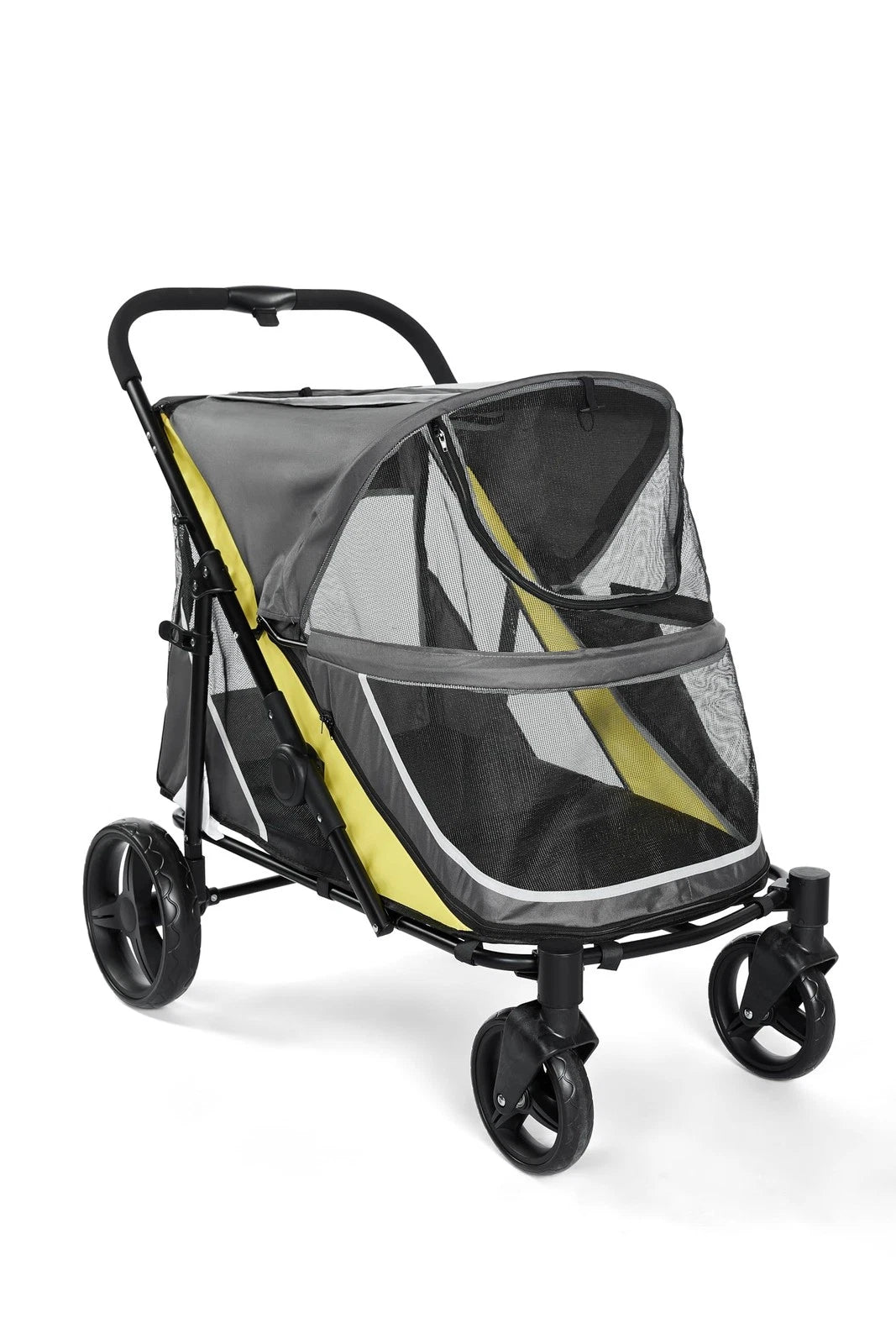 Large Dog Stroller — Foldable 4-Wheel Pet Carrier for Travel & Adventures