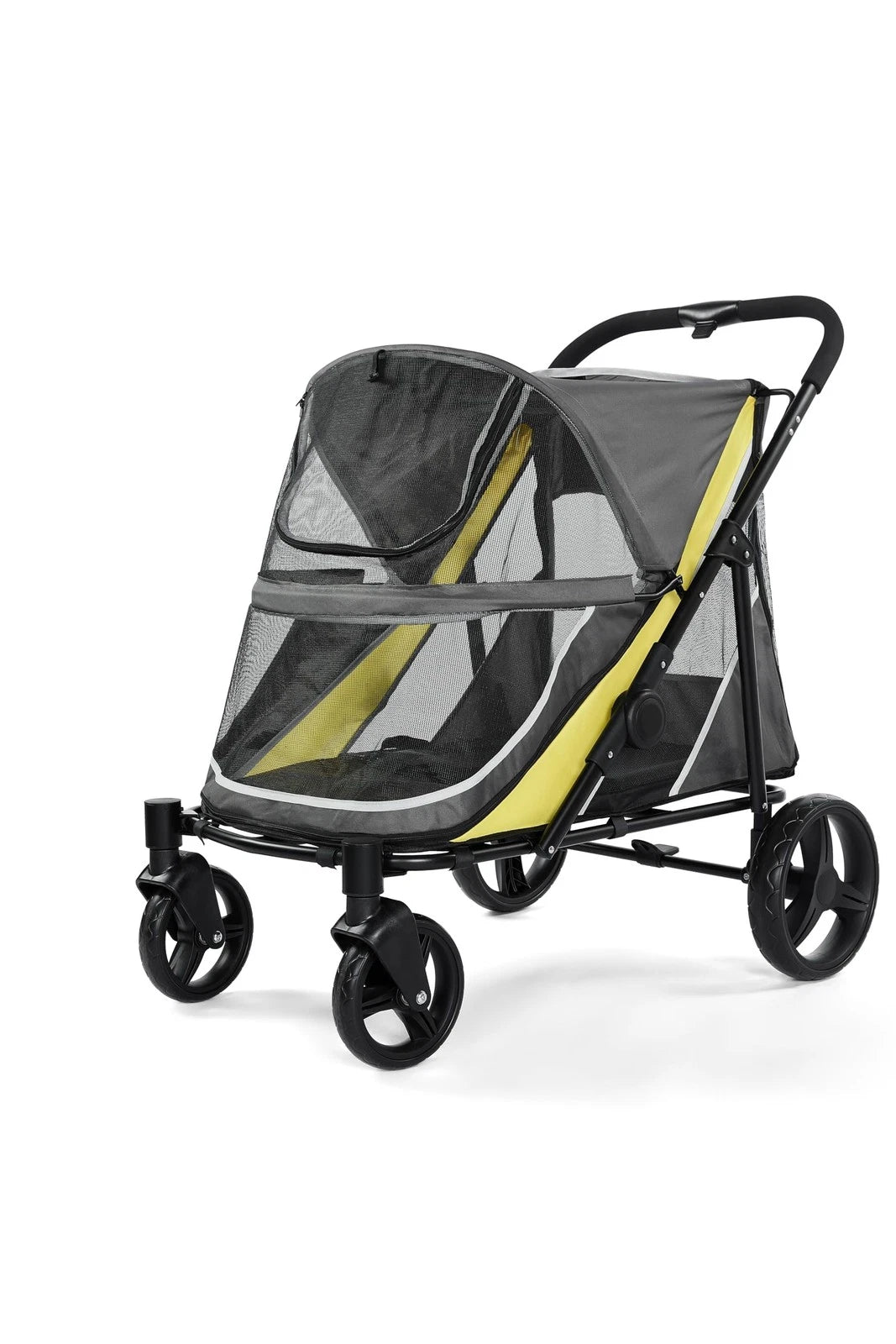 Large Dog Stroller — Foldable 4-Wheel Pet Carrier for Travel & Adventures