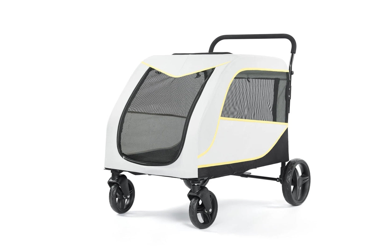 Large Dog Stroller — Foldable 4-Wheel Pet Carrier for Travel & Adventures