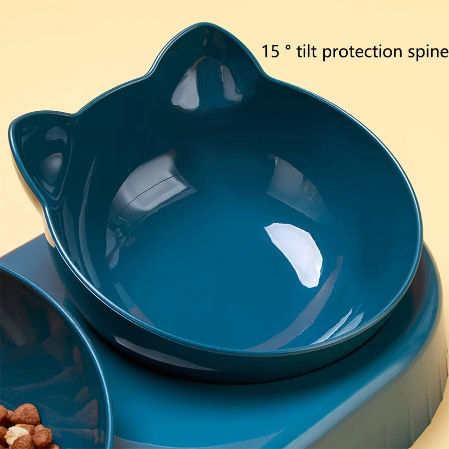 🐱💧 Purrfect Mealtimes — 3-in-1 Cat Food & Water Bowl with Automatic Water Supply