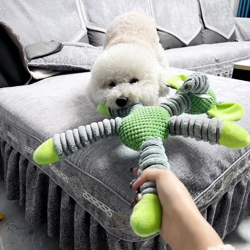 Large Squeaky Plush Dog Toy – Interactive Chew, Fetch & Dental Play Toy