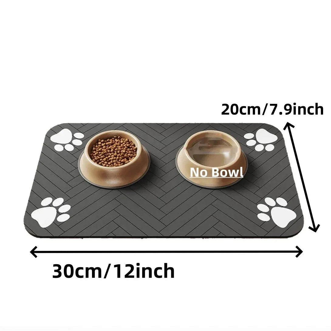 Pet Feeding Mat – Non-Slip Waterproof Placemat for Dogs & Cats