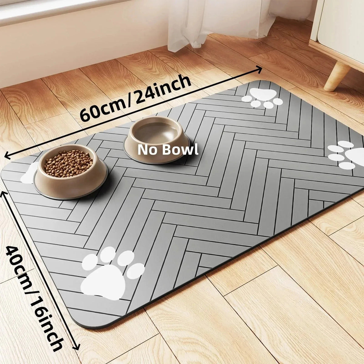 Pet Feeding Mat – Non-Slip Waterproof Placemat for Dogs & Cats