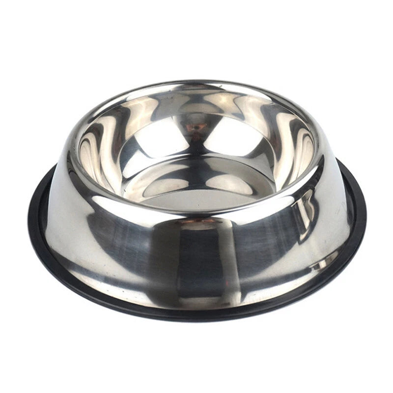 Stainless Steel Pet Bowl – Non-Slip Food & Water Bowl for Dogs & Cats