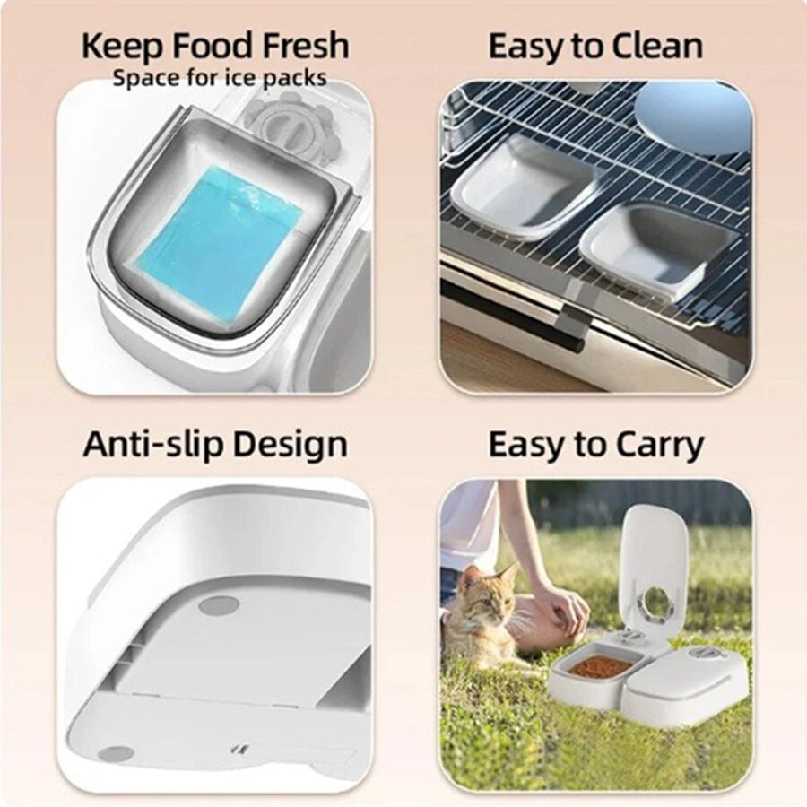 Automatic Pet Food Dispenser – Timed Portion Feeder for Dogs & Cats