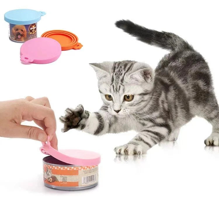 Dog & Cat Food Can Cover – Reusable Silicone Lid for Wet Pet Food