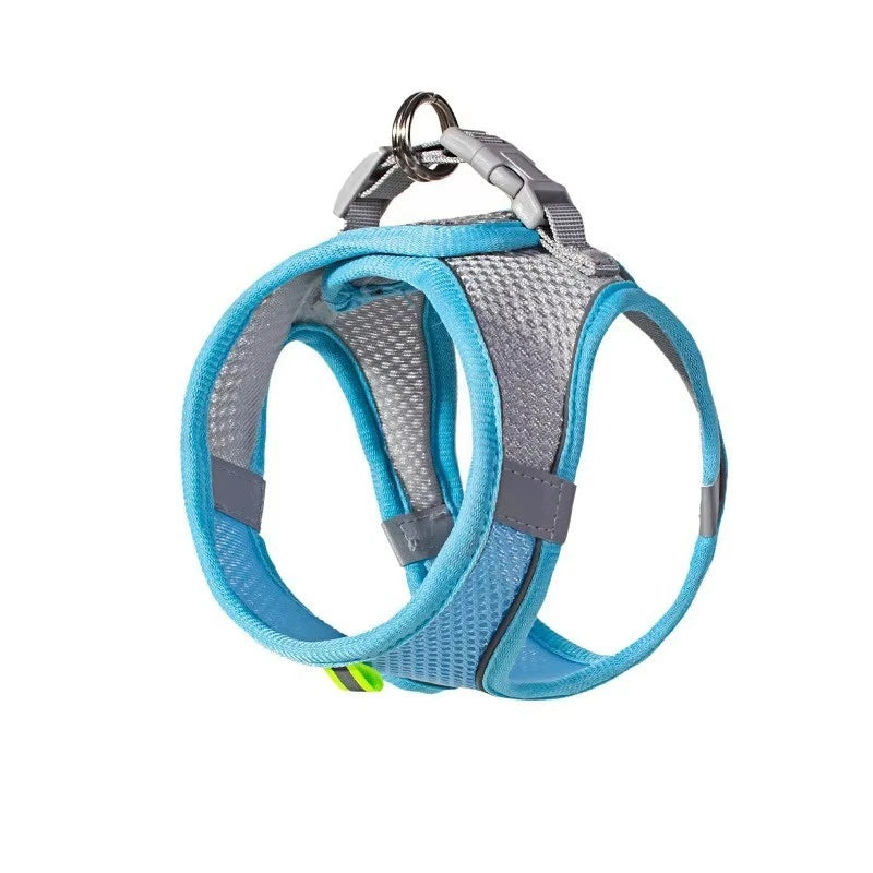 Reflective Pet Harness & Lead – Adjustable Mesh Vest for Dogs, Cats, Puppies & Kittens