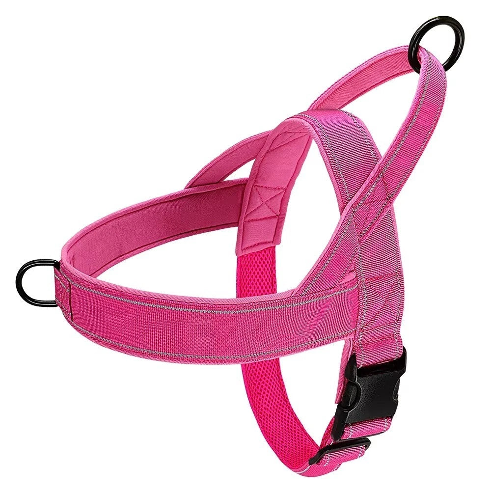 Nylon Dog Harness – Adjustable No-Pull Walking Vest for Dogs