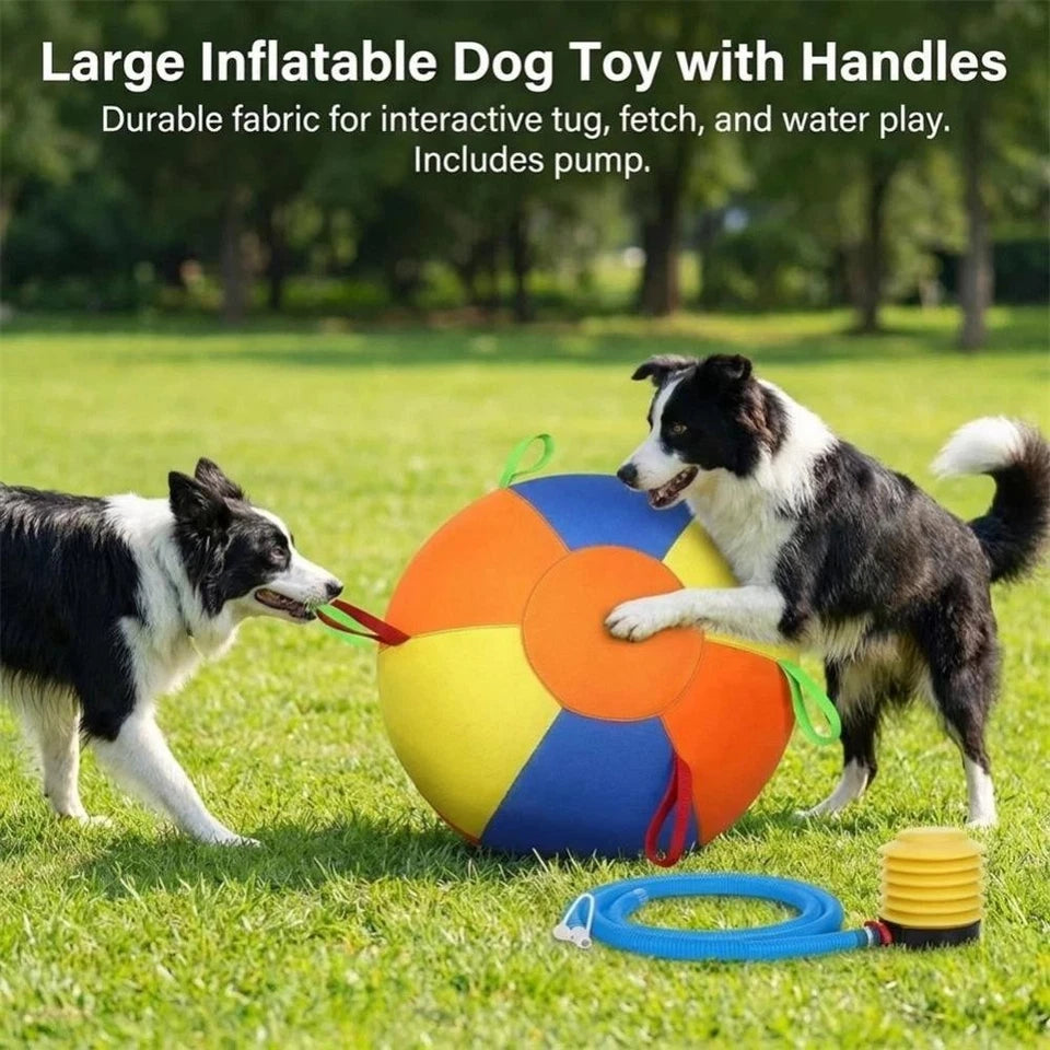 Large Dog Herding Ball — Interactive Inflatable Toy for Active Play