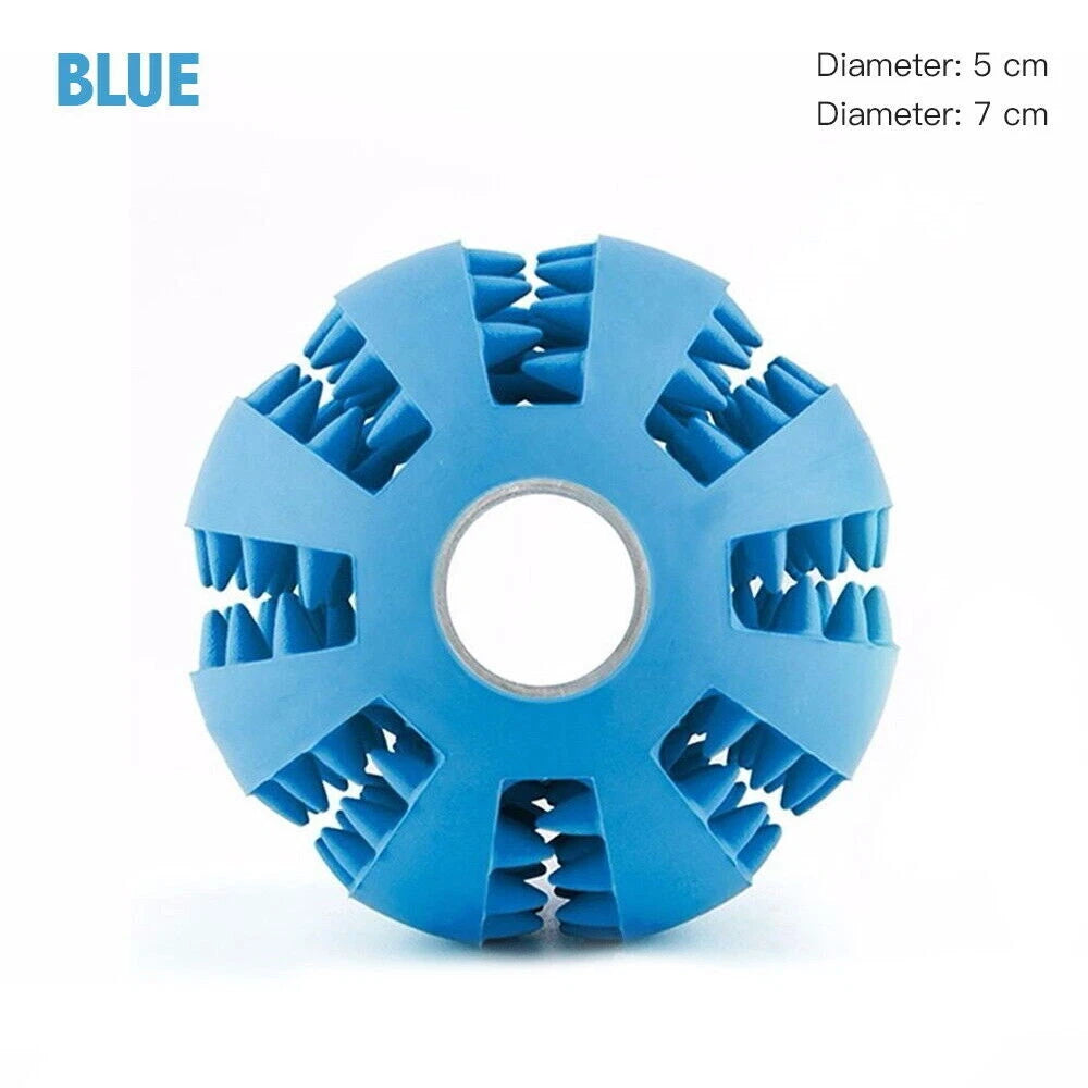 Interactive Dog Treat Ball — Puzzle, Chew & Teething Toy for Puppies & Dogs