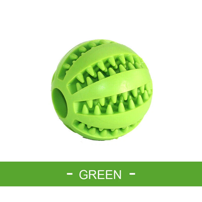 Interactive Dog Treat Ball — Puzzle, Chew & Teething Toy for Puppies & Dogs