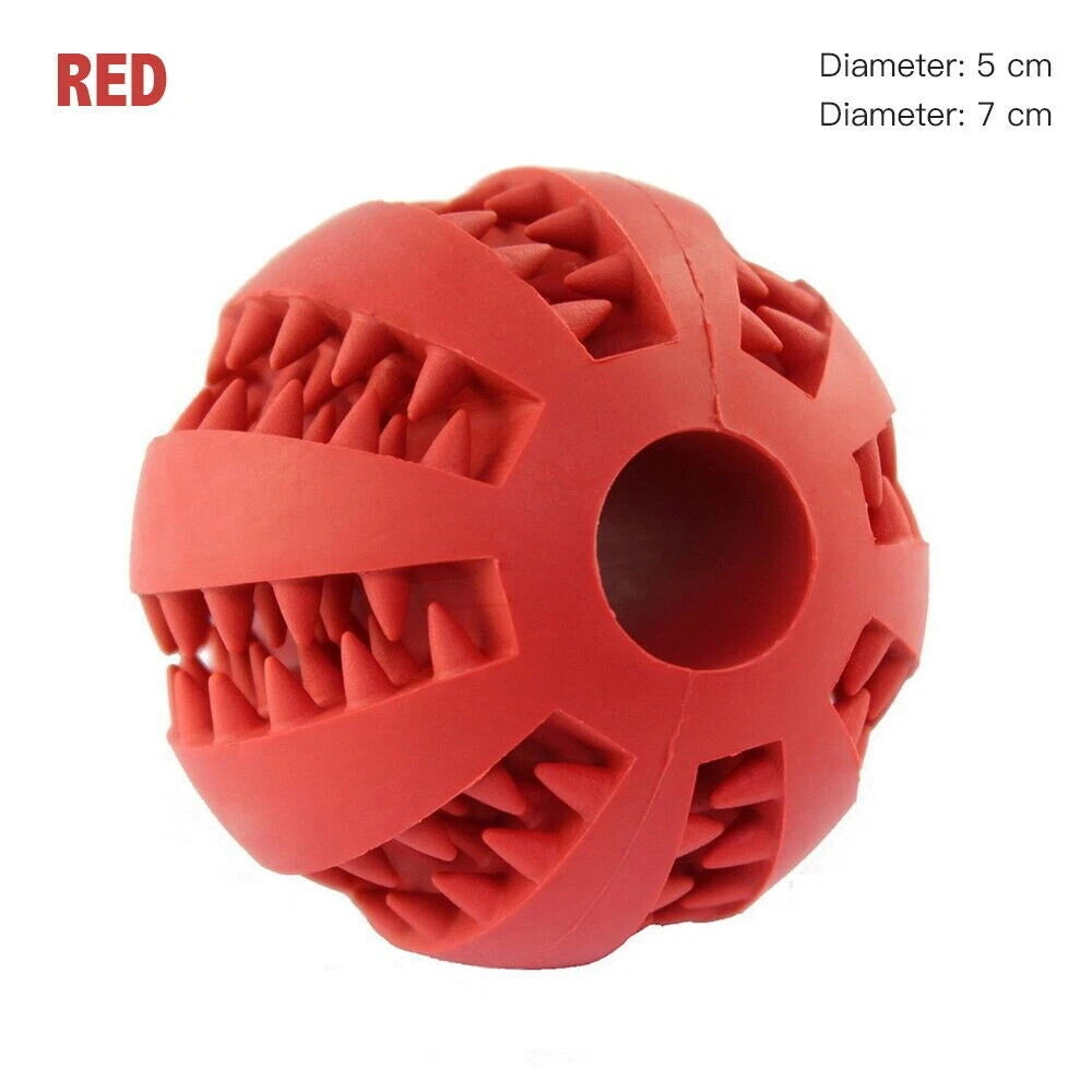 Interactive Dog Treat Ball — Puzzle, Chew & Teething Toy for Puppies & Dogs