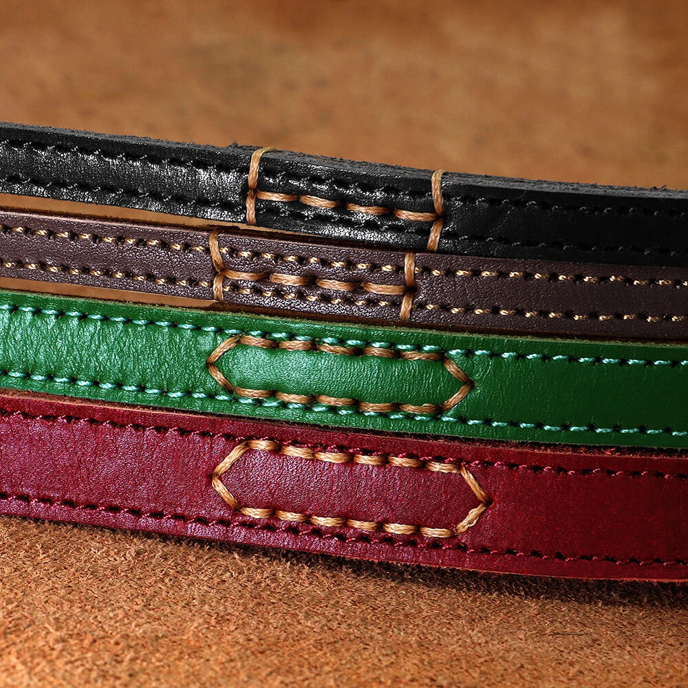 Genuine Leather Dog Lead – Strong Walking & Training Leash