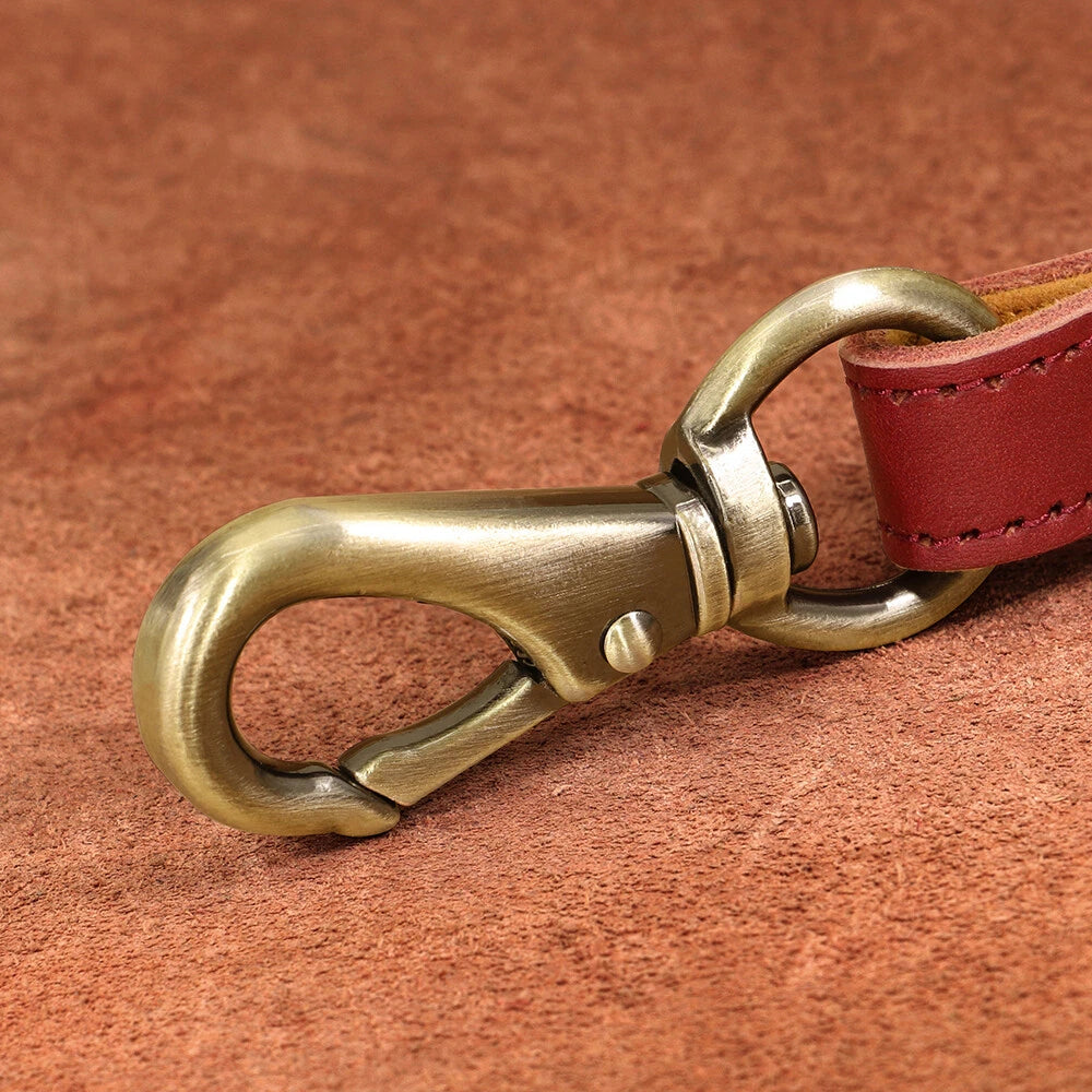 Genuine Leather Dog Lead – Strong Walking & Training Leash